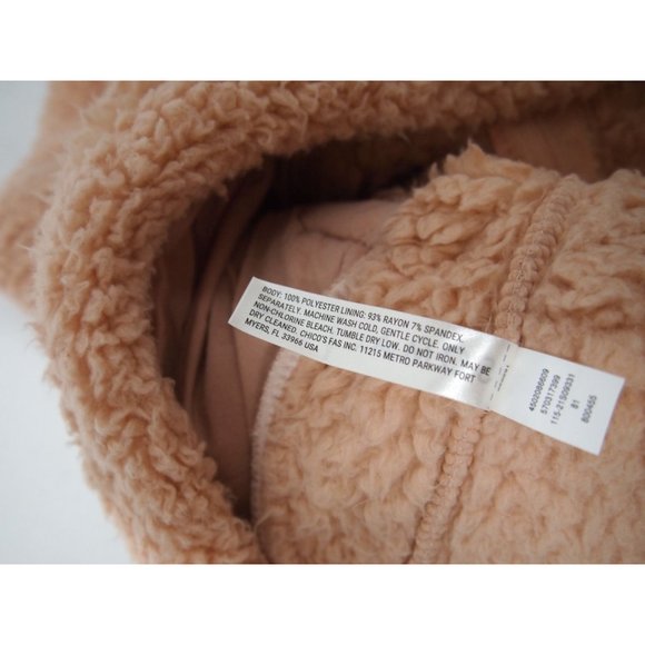 Soma Womens Sherpa Half-Zip Pullover Fleece Jacket S Pink Teddy Pullover - Picture 8 of 8